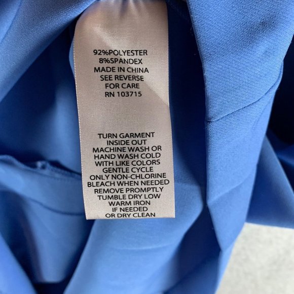 Nanette Lepore Womens Puffed Blue Fitted Dress Size 12 New with Defects 8281 - Picture 10 of 13
